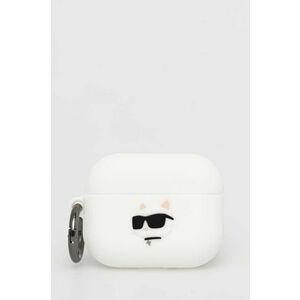 Puzdro na airpods pro Karl Lagerfeld AirPods Pro 2 cover biela farba vyobraziť