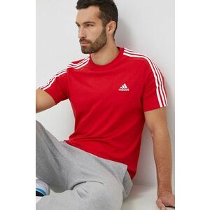 Bavlnené tričko adidas červená farba, vzorované, IC9339 vyobraziť