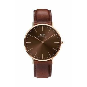 Hodinky Daniel Wellington pánske, hnedá farba vyobraziť