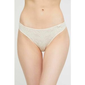 Tangá Calvin Klein Underwear béžová farba, 000QF6878E vyobraziť