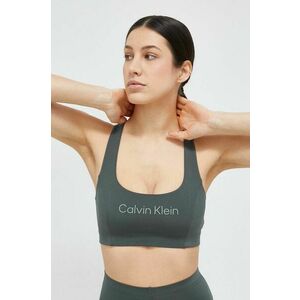 Športová podprsenka Calvin Klein Performance Essentials zelená farba vyobraziť