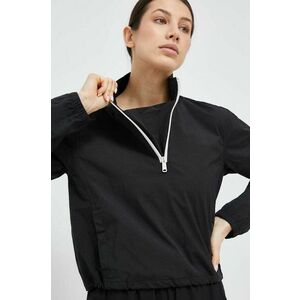 Vetrovka Calvin Klein Performance CK Athletic čierna farba, prechodná, oversize vyobraziť