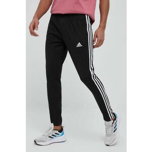 Tréningové nohavice adidas Essentials čierna farba, s nášivkou, IC0044 vyobraziť