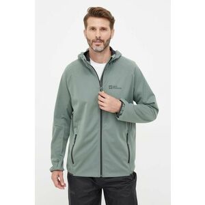 Turistická bunda Jack Wolfskin Feldberg Hoody zelená farba vyobraziť