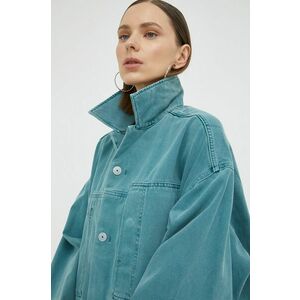 Rifľová bunda G-Star Raw dámska, oversize vyobraziť