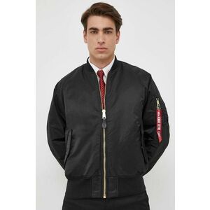 Bunda Alpha Industries MA-1 100101.03, pánsky, čierna farba, zimná vyobraziť