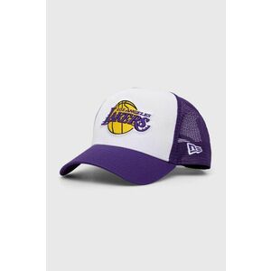 Šiltovka New Era 60348857.WHITRPTRP-WHITRPTRP, biela farba, s nášivkou, LOS ANGELES LAKERS vyobraziť