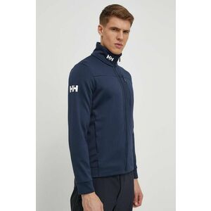 Športová mikina Helly Hansen Crew Fleece tmavomodrá farba, jednofarebná vyobraziť