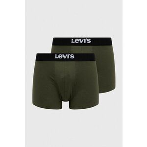 Boxerky Levi's 2-pak pánske, zelená farba vyobraziť