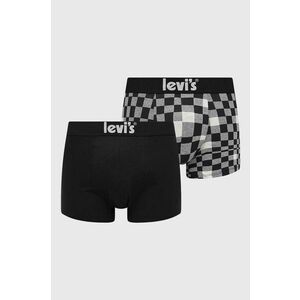 Boxerky Levi's 2-pak pánske, čierna farba vyobraziť