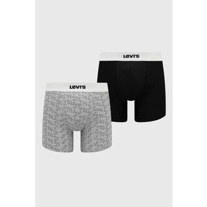 Boxerky Levi's 2-pak pánske, čierna farba vyobraziť