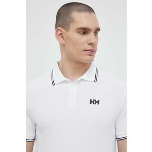 Polo tričko Helly Hansen pánsky, biela farba, jednofarebný vyobraziť