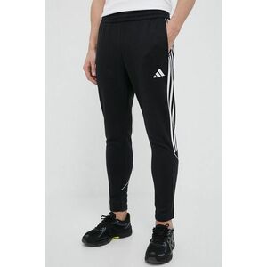 Tepláky adidas Performance Tiro 23 League čierna farba, s nášivkou vyobraziť