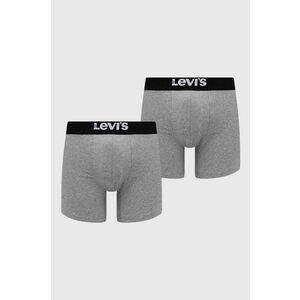 Boxerky Levi's 2-pak 37149.0809-007, pánske, šedá farba vyobraziť