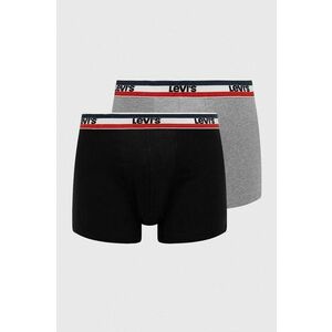 Boxerky Levi's 2-pak 37149.0816-003, pánske, šedá farba vyobraziť