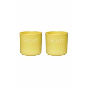 Sada pohárov na vajíčka Design Letters Yello Hello 2-pak vyobraziť