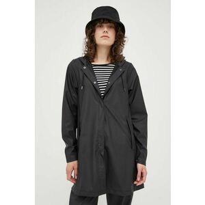 Nepremokavá bunda Rains A-line W Jacket 18050 dámska, čierna farba, prechodná vyobraziť