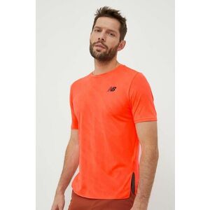 Bežecké tričko New Balance Q Speed oranžová farba, jednofarebné vyobraziť