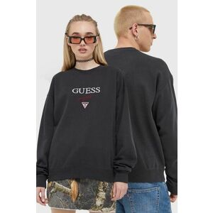 Mikina Guess Originals Go Baker SM2BQ09K9YH1-F43M, čierna farba, s nášivkou vyobraziť