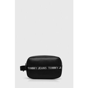 Kozmetická taška Tommy Jeans čierna farba vyobraziť