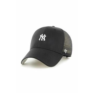 Šiltovka 47 brand MLB New York Yankees čierna farba, s nášivkou, B-BRNMS17CTP-BK vyobraziť