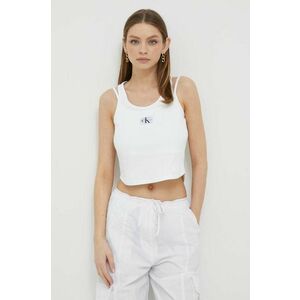 Top Calvin Klein Jeans dámsky, biela farba, J20J221430 vyobraziť