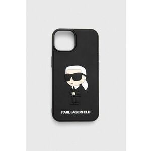 Puzdro na mobil Karl Lagerfeld iPhone 14 6.1" čierna farba vyobraziť