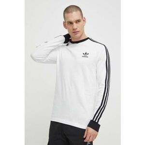 Bavlnené tričko s dlhým rukávom adidas Originals biela farba, vzorované, IA4879 vyobraziť