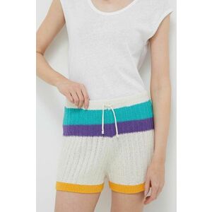 Šortky United Colors of Benetton dámske, vzorované, vysoký pás vyobraziť