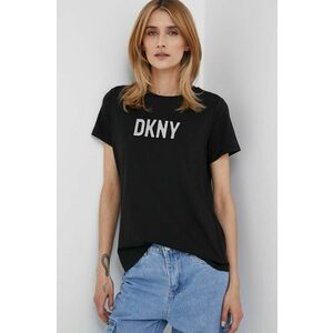 Tričko Dkny dámsky, čierna farba, P03ZBDNA vyobraziť