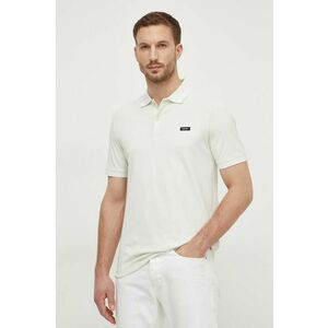 Polo tričko Calvin Klein pánske, oranžová farba, jednofarebné, K10K111196 vyobraziť