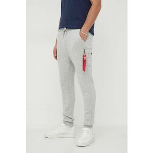 Tepláky Alpha Industries NASA Cargo Sweat Jogger 118369.17, šedá farba vyobraziť