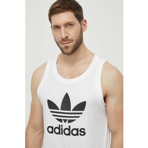 Bavlnený top adidas Originals Adicolor Classics Trefoil Tank biela farba, IA4808 vyobraziť