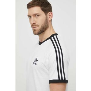 Bavlnené tričko adidas Originals Adicolor Classics 3-Stripes Tee biela farba, vzorované, IA4846, vyobraziť