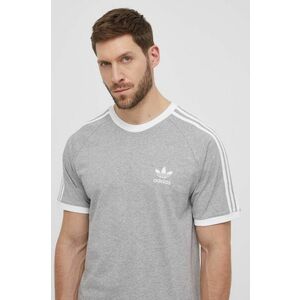 Bavlnené tričko adidas Originals pánske, šedá farba, vzorované, IA4848 vyobraziť