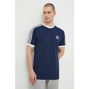 Bavlnené tričko adidas Originals Adicolor Classics 3-Stripes tmavomodrá farba, vzorované, IA4850 vyobraziť