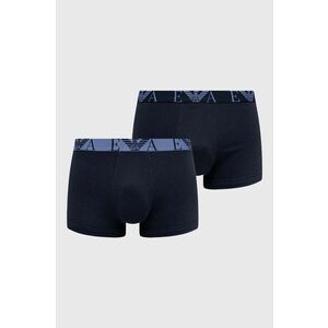 Boxerky Emporio Armani Underwear 3-pak pánske, tmavomodrá farba vyobraziť