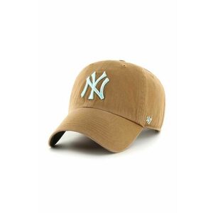 Čiapka 47 brand MLB New York Yankees béžová farba, s nášivkou vyobraziť