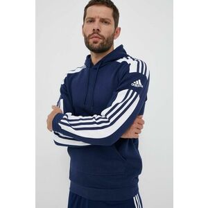 Tepláková mikina adidas Performance Squadra 21 tmavomodrá farba, s kapucňou, s nášivkou, GT6636 vyobraziť