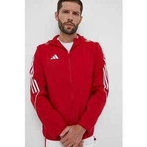 Tréningová bunda adidas Performance Tiro 23 červená farba, prechodná vyobraziť