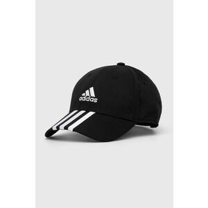 Bavlnená šiltovka adidas Performance čierna farba, s nášivkou, IB3242 vyobraziť