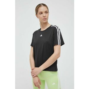 Tréningové tričko adidas Performance Training Essentials čierna farba vyobraziť