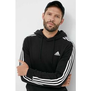 Mikina adidas pánska, čierna farba, s kapucňou, s nášivkou, IB4028 vyobraziť