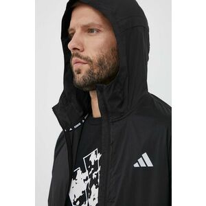 Vetrovka adidas Performance Ultimate čierna farba, prechodná vyobraziť