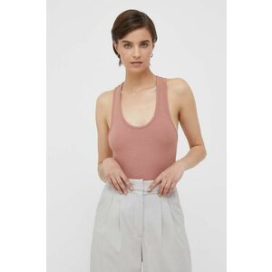 Top Calvin Klein dámsky, oranžová farba, K20K205546 vyobraziť