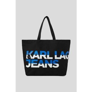 Kabelka Karl Lagerfeld Jeans čierna farba vyobraziť