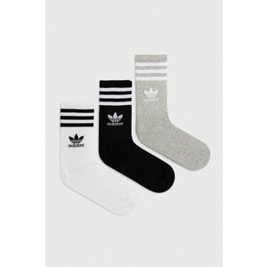 Ponožky adidas Originals 3-pak biela farba, IL5023 vyobraziť