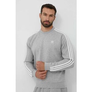 Mikina adidas Originals pánska, šedá farba, melanžová vyobraziť