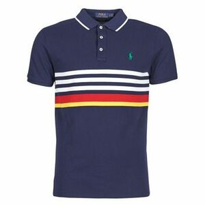 Polokošele s krátkym rukávom Polo Ralph Lauren POLO AJUSTE DROIT RAYE AVEC DETAILS DE COL ET DETAILS MANCHES EN vyobraziť