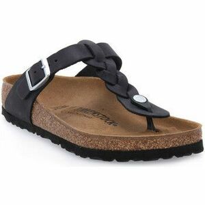 Šľapky Birkenstock GIZEH BRAIDED BLK OILED CALZ S vyobraziť